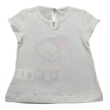 J.O. Milano T-Shirt Girocollo tinta unita con Ricamo Bianco per Neonata 576F3 BIANCO J.O. MILANO 