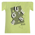 Guess T-Shirt Girocollo Tinta Unita con Stampa per Neonato N3RI16K8HM0 VERDE GUESS 