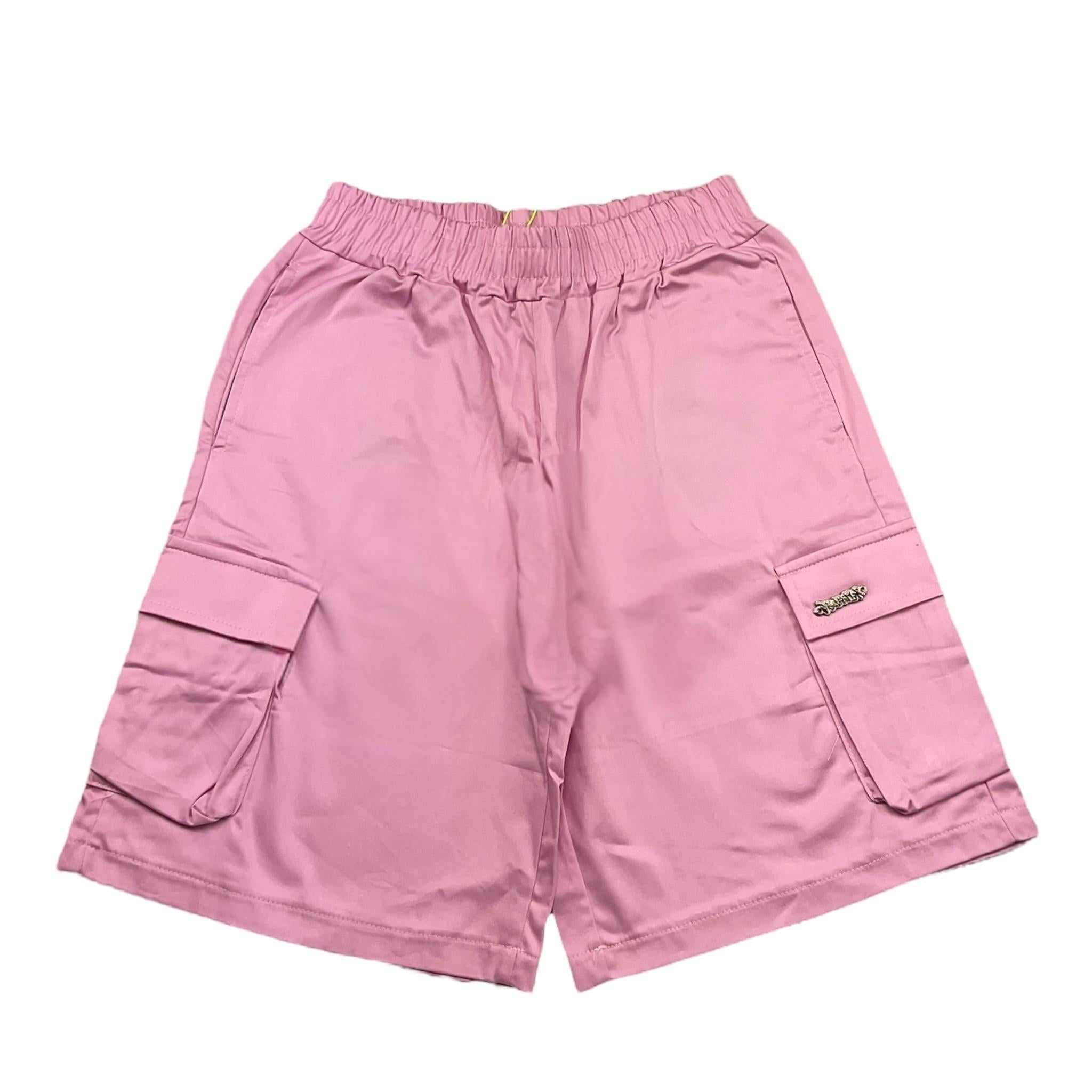 Disclaimer Short Modello Lungo Tinta Unita con Elastico In Vita per Bambina 25EDK58541 ROSA DISCLAIMER 