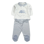 Lalalu' Completo 2 Pezzi Shirt-Ghettina per Neonato CPL3P BIANCO LALALU' 