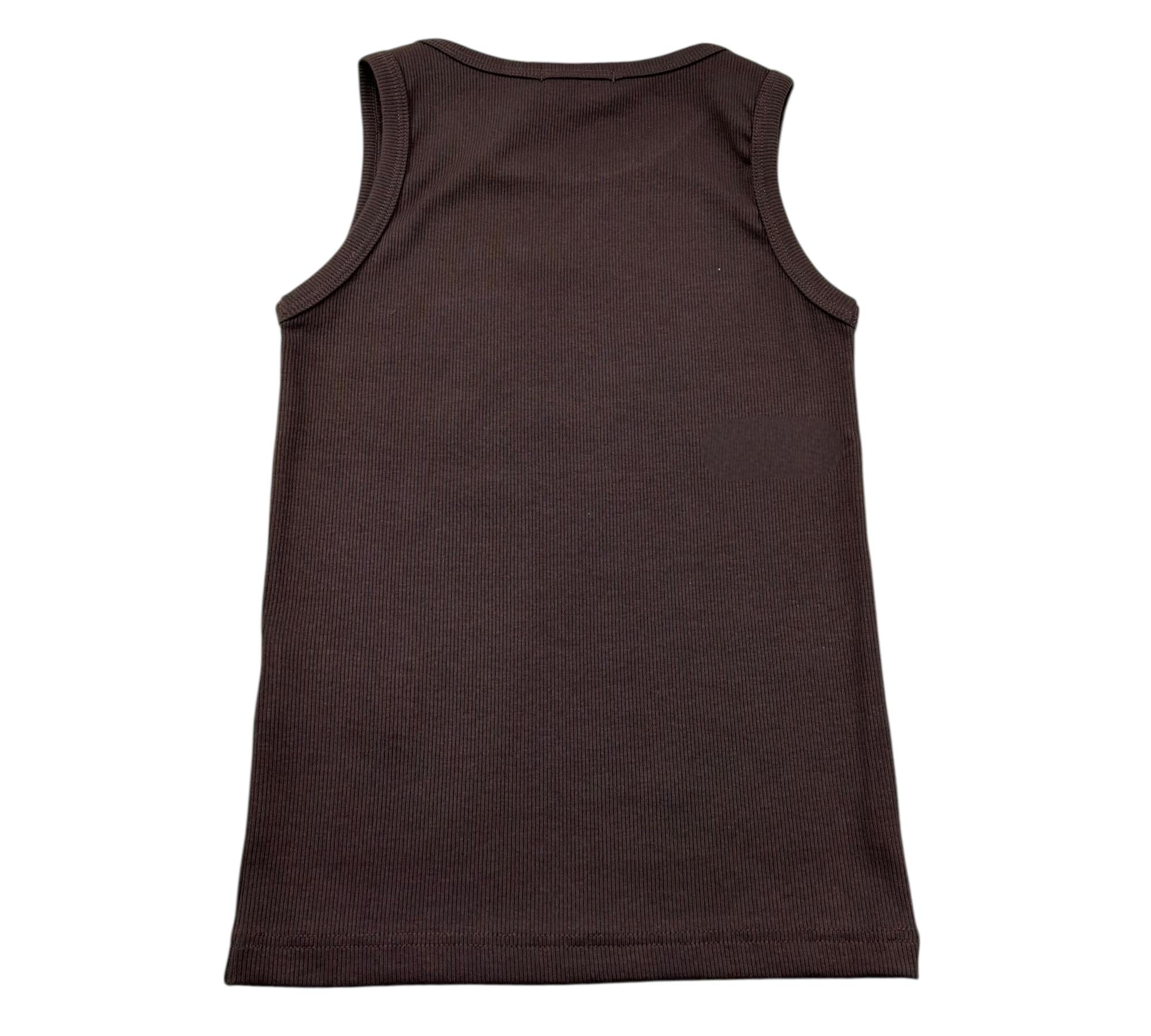 Paolo Pecora Canotta Girocollo Tinta Unita per Bambino PP4269 MARRONE PAOLO PECORA 