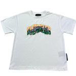 John Richmond T-Shirt Girocollo Tinta Unita con Logo per Bambino RBP26045TS BIANCO JOHN RICHMOND 