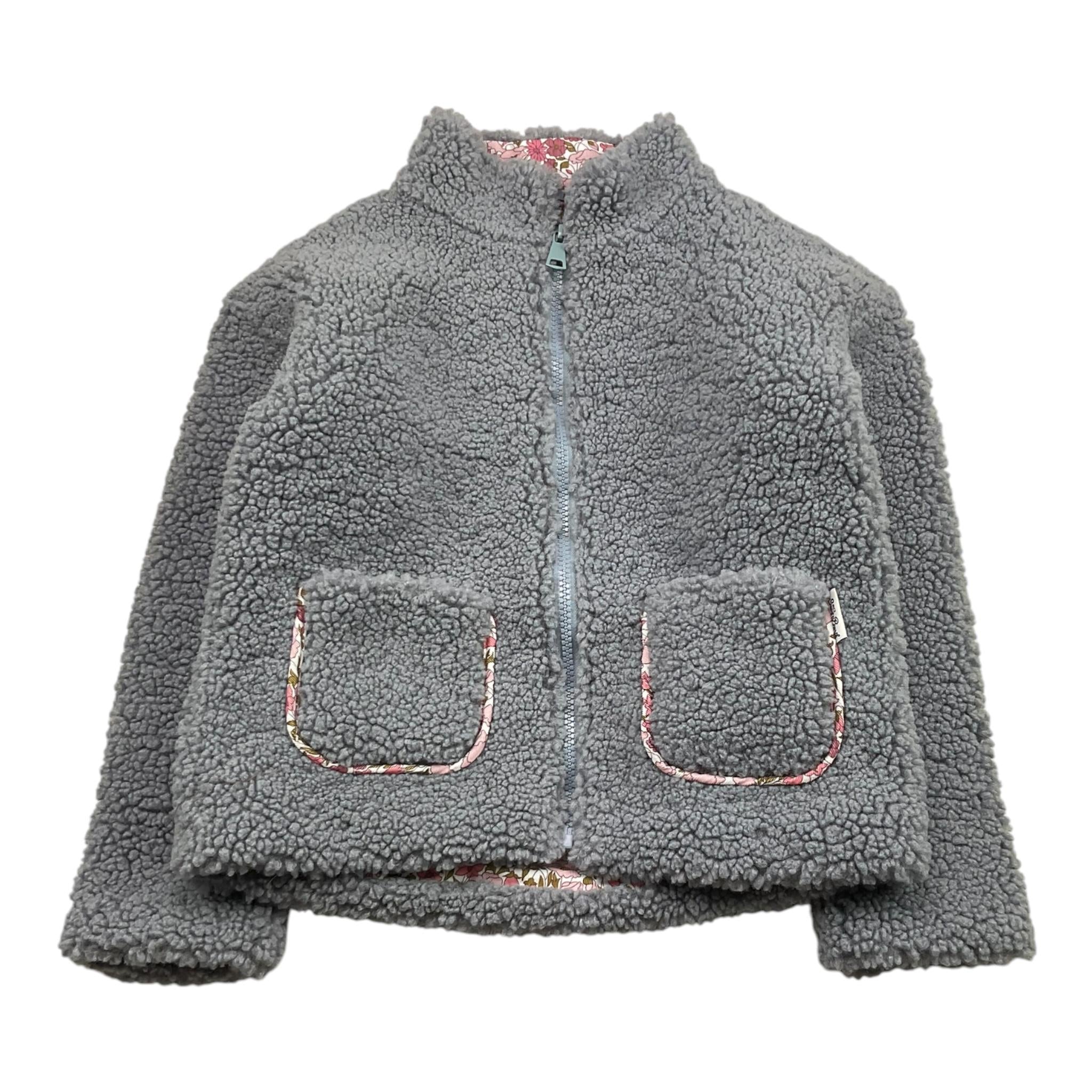 SAINT BARTH giubbino tinta unita modello teddy con zip Grigio per Bambina JYA00011 GRIGIO SAINT BARTH 