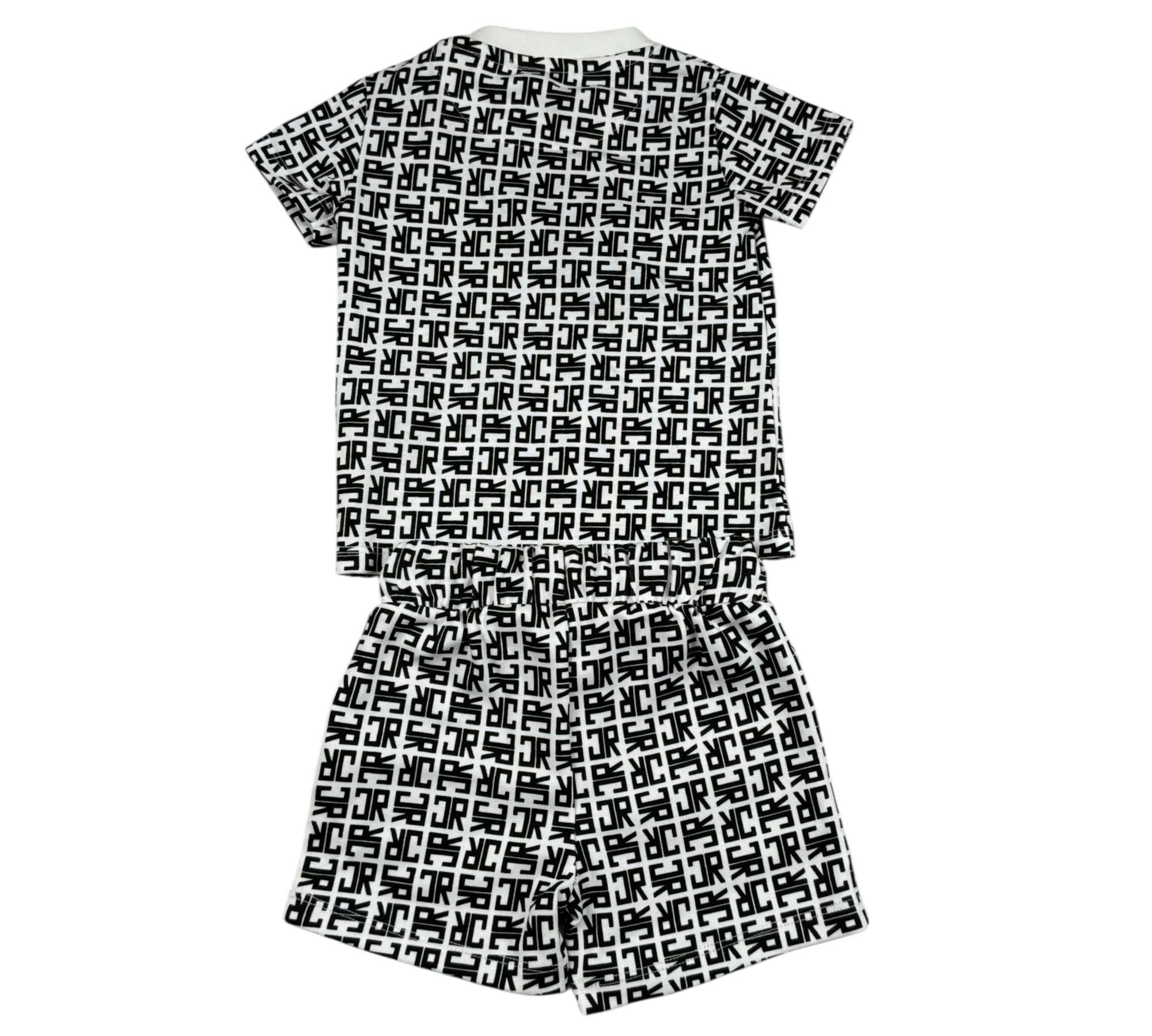 John Richmond Completo 2 Pezzi T-Shirt-Bermuda per Neonato RIP26023CJ BIANCO JOHN RICHMOND 