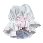 La Stupenderia Cappello Tinta Unita con Fiocco per Neonata TBCP54 BIANCO LA STUPENDERIA 