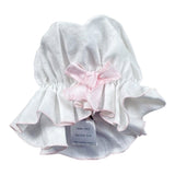 La Stupenderia Cappello Tinta Unita con Fiocco per Neonata TBCP54 BIANCO LA STUPENDERIA 