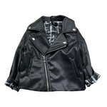 Daniele Alessandrini Giubbino In Ecopelle Tinta Unita per Bambino 1295O00208 NERO DANIELE ALESSANDRINI 