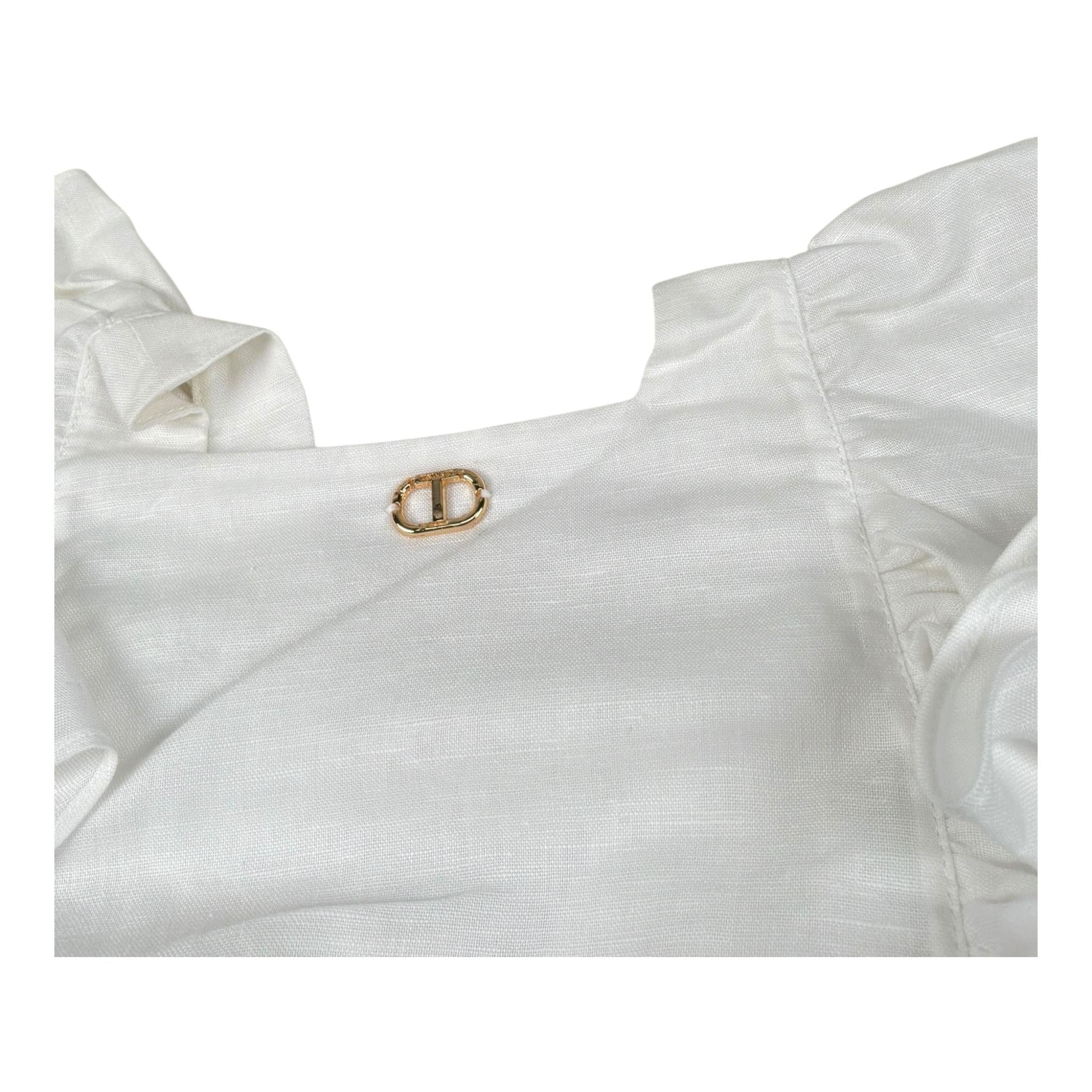 Twinset Tuta Tinta Giromanica Tinta Unita per Neonata 251GJ2405XN BIANCO TWINSET 