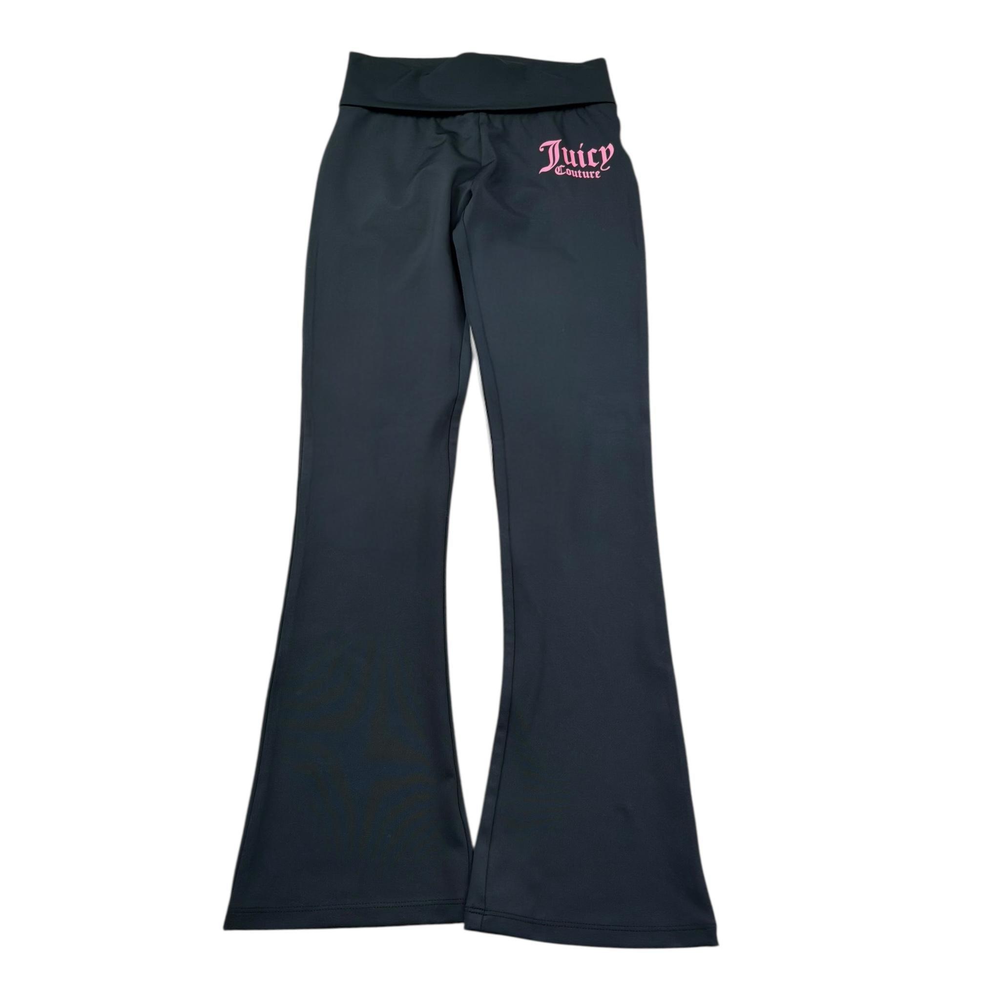 Juicy Couture Leggins Modello A Zampa Tinta Unita con Stampa per Bambina JBX6738 NERO JUICY COUTURE 