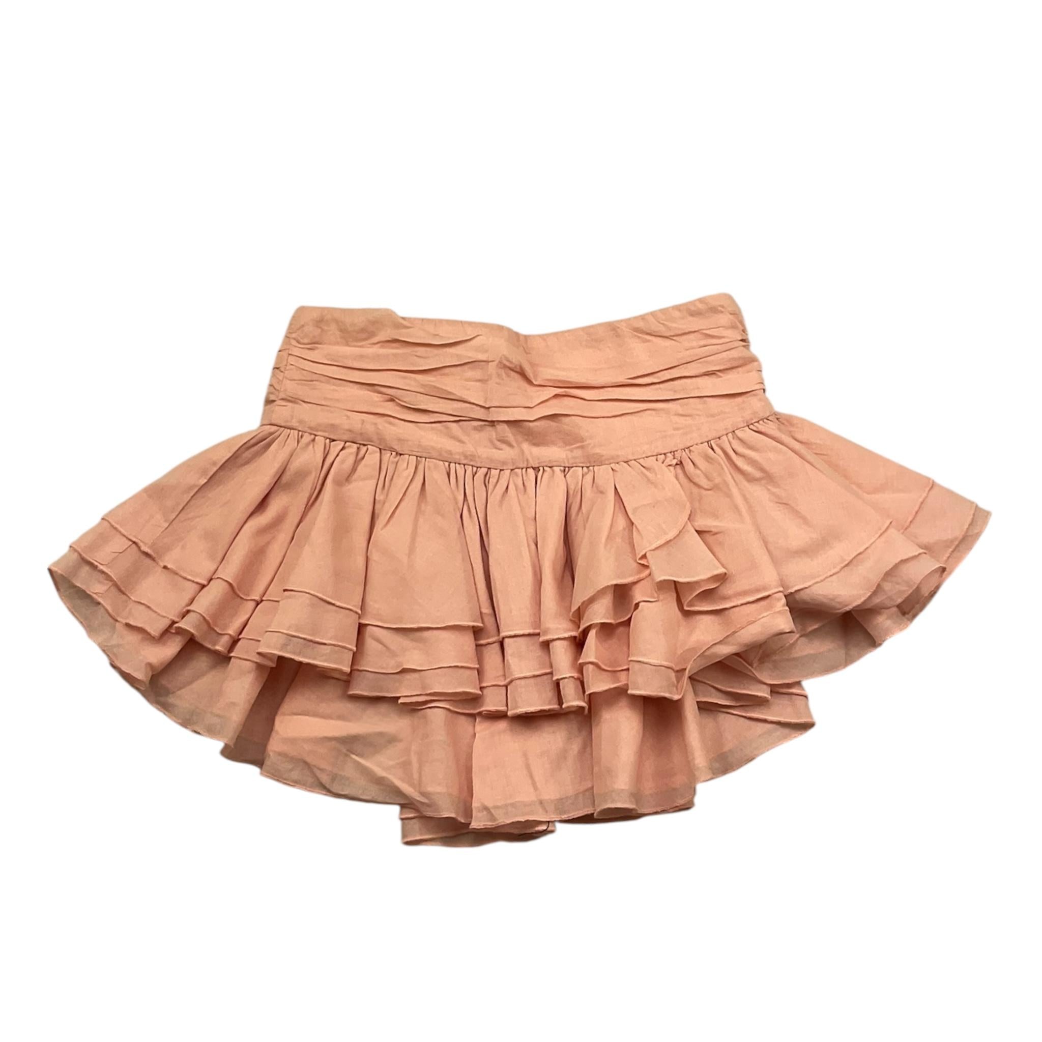 Pinko Gonna Tinta Unita con Balze per Bambina KFG004 ROSA PINKO 