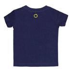 Trussardi T-Shirt Girocollo Tinta Unita con Logo per Neonato TIP24069TSX BLU TRUSSARDI 