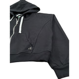 Dixie Felpa con Zip E Cappuccio Tinta Unita per Bambina LK04042G74 NERO DIXIE 