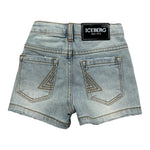 Iceberg Bermuda In Denim Tinta Unita con Girovita Regolabile per Neonato BMICE5100BXX AZZURRO ICEBERG 