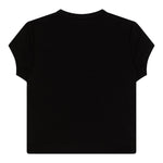 Diesel T-Shirt Girocollo tinta unita con Logo Nero per Bambina J01830XXXX NERO DIESEL 