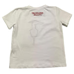 TRUSSARDI t-shirt girocollo tinta unita con logo Bianco per Bambina TGA25067TS BIANCO TRUSSARDI 