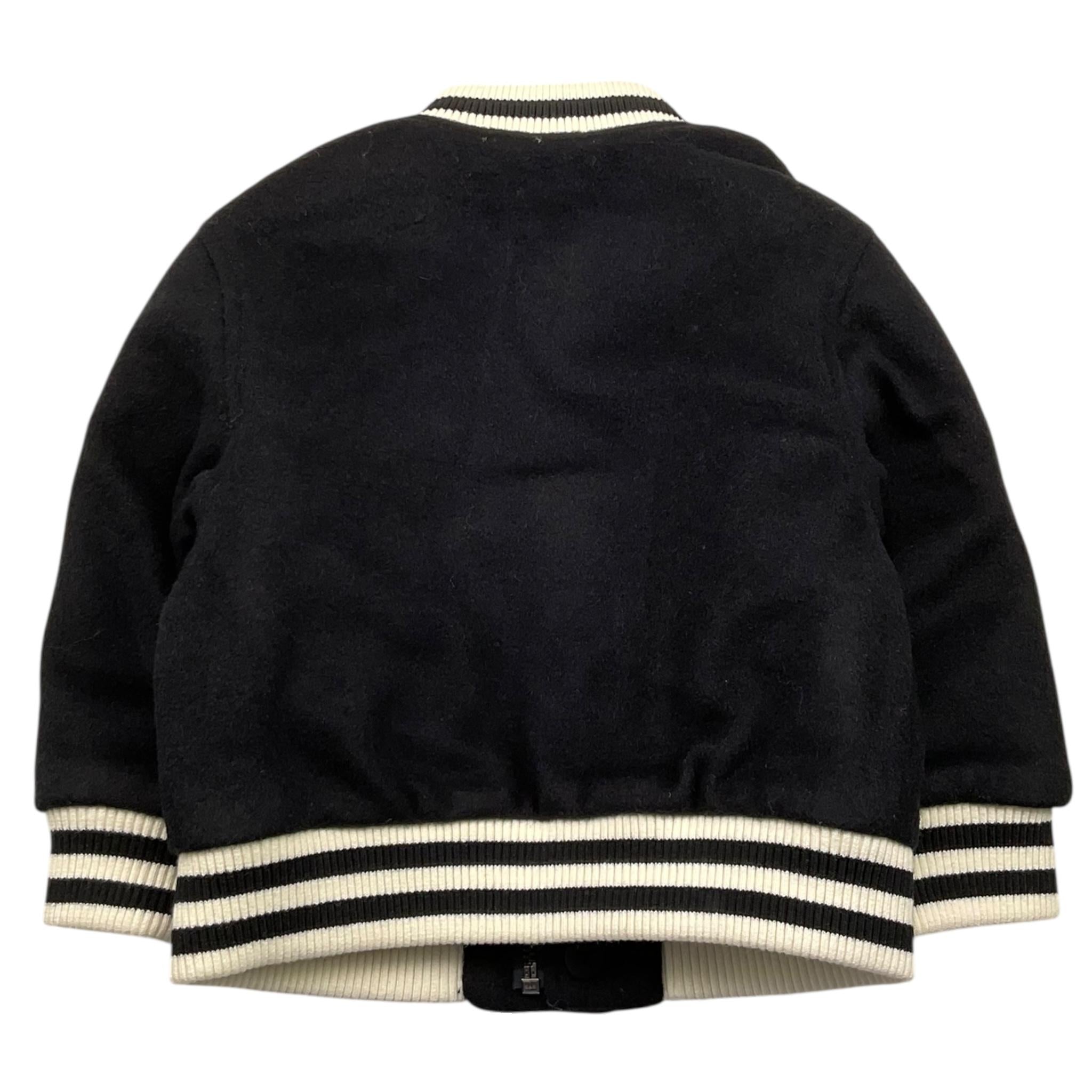 EMPORIO ARMANI giubbino tinta unita modello college Nero per Neonato 6DHBJ7 NERO EMPORIO ARMANI 