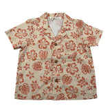 Zhoe & Tobiah Camicia Mezza Manica Tinta Unita Stampa Fantasia per Neonato WI1BN BEIGE ZHOE & TOBIAH 