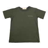 Yes London T-Shirt Girocollo Tinta Unita con Logo per Bambino JR2143 VERDE YES LONDON 