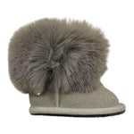 MONNALISA stivali tinta unita con pelliccia Grigio per Neonata 83B006 GRIGIO MONNALISA 