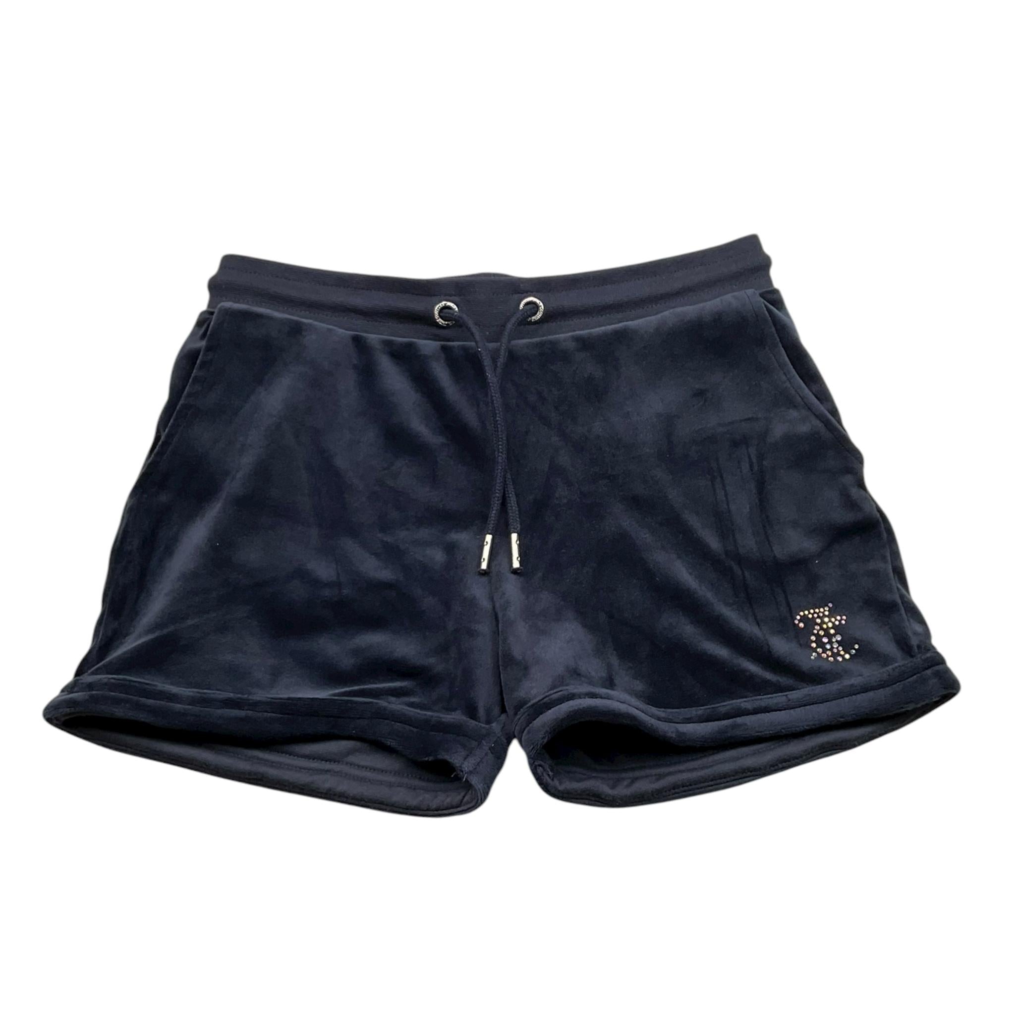 Juicy Couture Short Tinta Unita In Velluto per Bambina JBX6505 BLU JUICY COUTURE 
