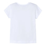 Mayoral T-Shirt Girocollo Tinta Unita con Stampa per Bambina 3014X BIANCO MAYORAL 