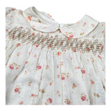 Wedoble Abito Mezza Manica Tinta Unita Stampa Floreale per Bambina V2502704A BIANCO WEDOBLE 