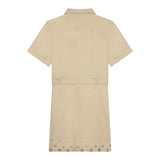Michael Kors Abito Mezza Manica tinta unita Beige per Bambina R30020 BEIGE MICHAEL KORS 