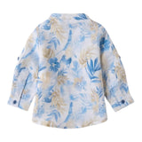 Mini Banda Camicia Manica Lunga Stampa Fantasia Bianco per Neonato 3B606XX BIANCO MINI BANDA 