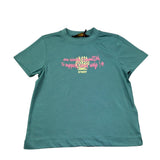 K-Way T-Shirt Girocollo Tinta Unita con Stampa per Bambina K2151PW VERDE K-WAY 