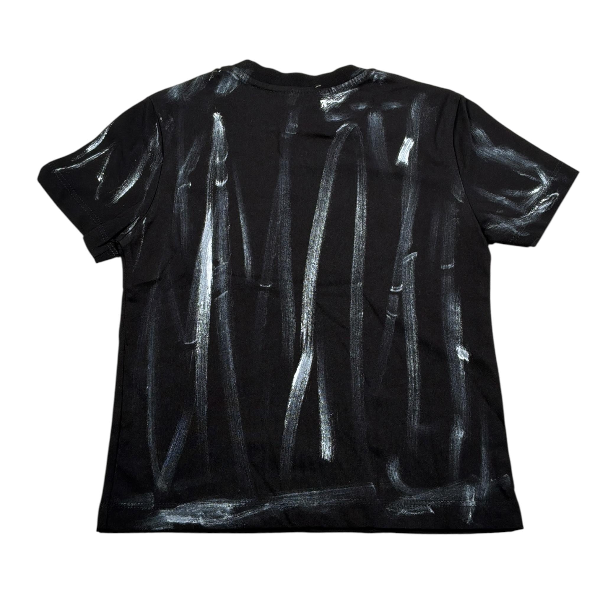 Patriot T-Shirt Girocollo tinta unita con Stampa Nero per Bambino 00714 NERO PATRIOT 