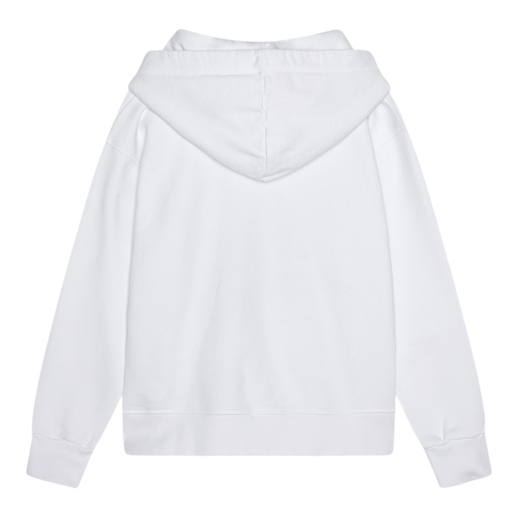 Dsquared2 Felpa Chiusa con Cappuccio Tinta Unita con Stampa,Collaborazione con Invicta per Bambino DQ2907X BIANCO DSQUARED2 