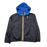 K-Way Giubbino Tinta Unita con Zip E Cappuccio In Contrasto per Bambina K81253WX NERO K-WAY 
