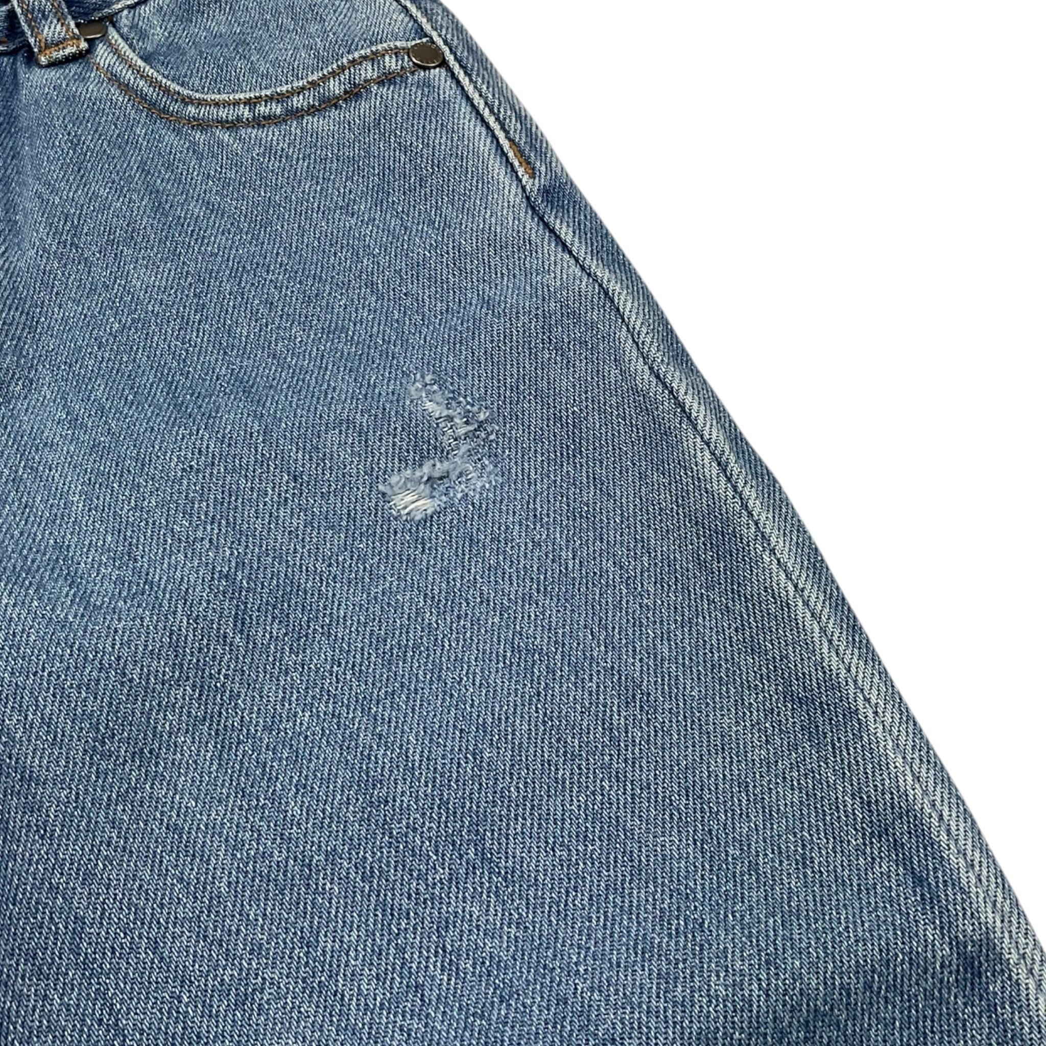 Stella Mccartney Jeans Tinta Unita con Girovita Regolabile per Bambina TW6R30 BLU STELLA McCARTNEY 