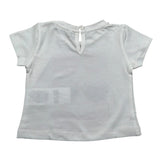 M+E' T-Shirt Girocollo tinta unita con Stampa Panna per Neonata UE1860XX PANNA M+E' 