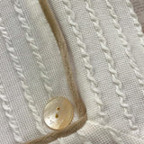 LA STUPENDERIA coperta bicolore con finti bottoni Bianco per Neonato TBCO60 BIANCO LA STUPENDERIA 