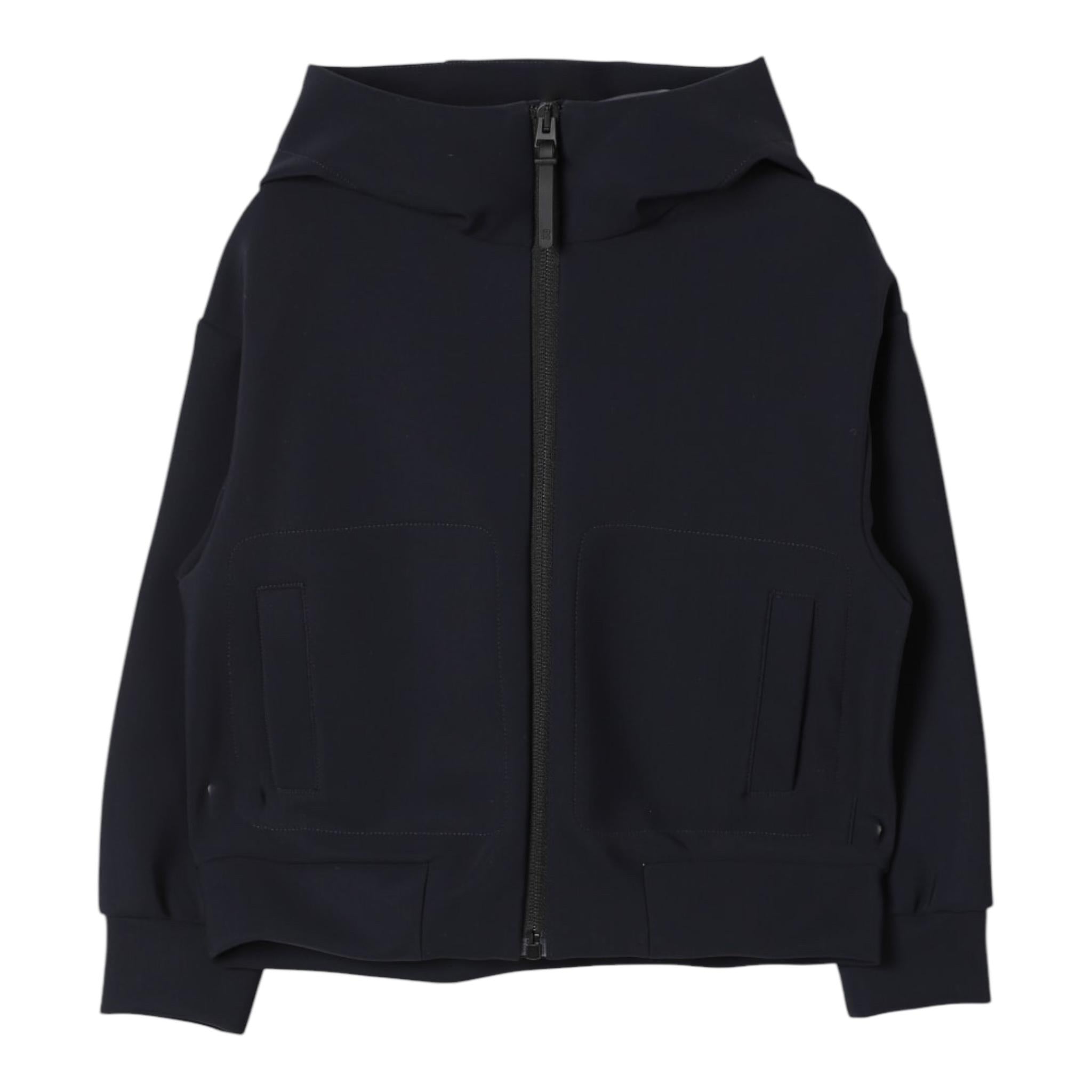 IL GUFO felpa tinta unita con zip e cappuccio Blu per Bambino A24GA441N0094 BLU IL GUFO 