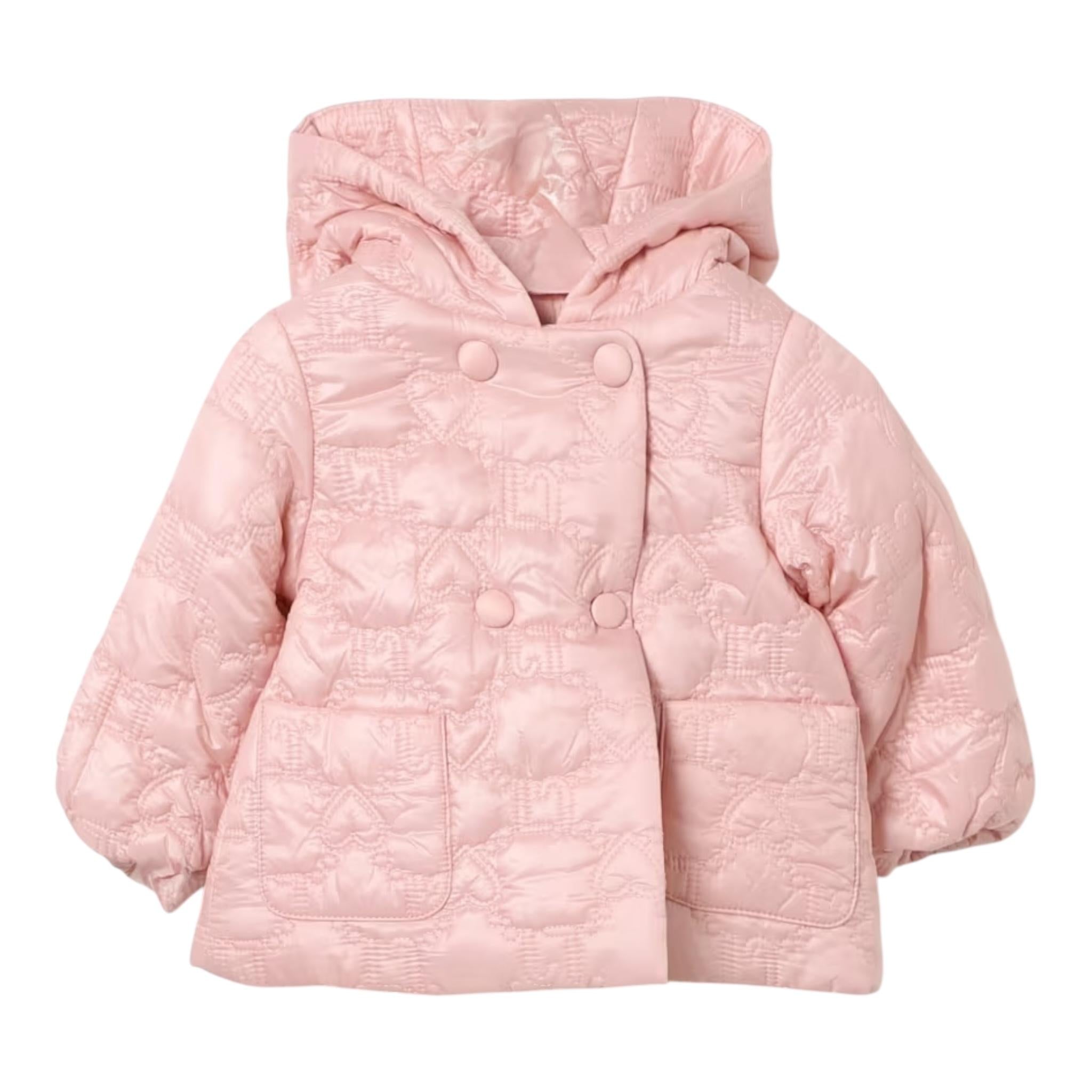 LIU JO giubbino tinta unita con cappuccio Rosa per Neonata HF4006X ROSA LIU JO 