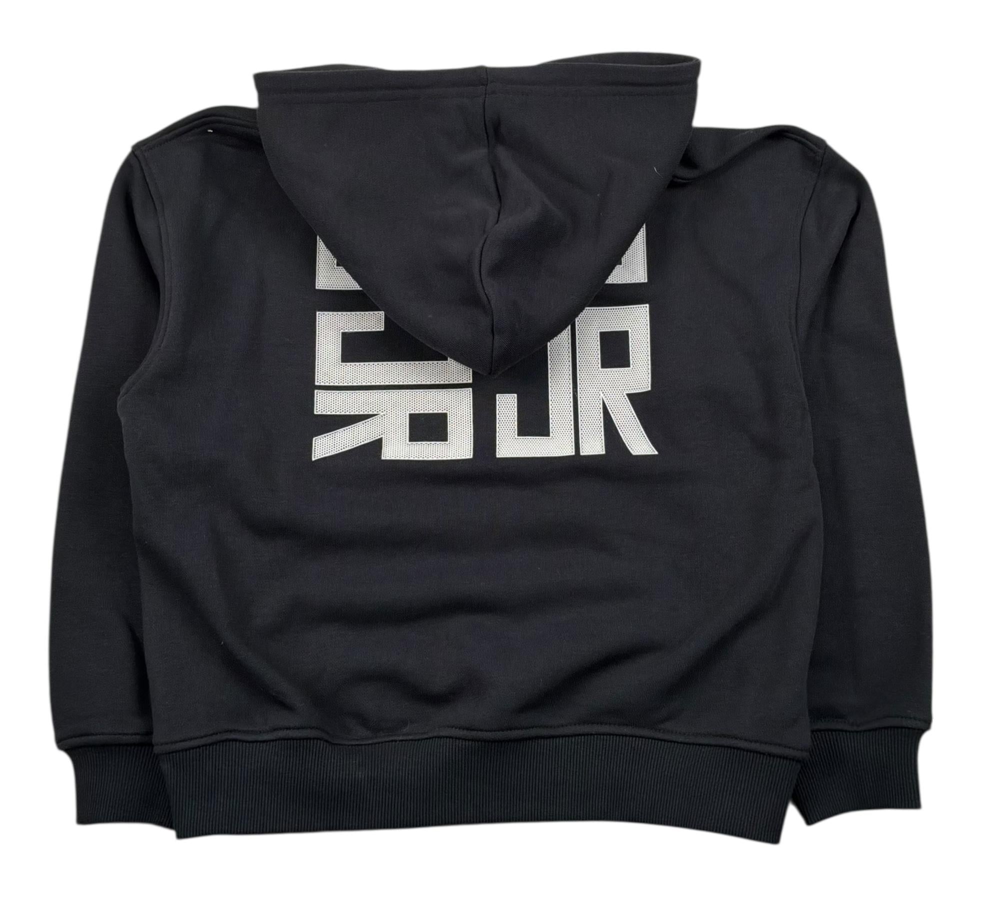 John Richmond Felpa Chiusa con Cappuccio Tinta Unita per Bambino RBP26003FE NERO JOHN RICHMOND 