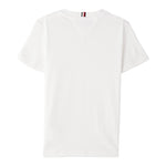 Tommy Hilfiger T-Shirt Girocollo Tinta Unita con Stampa per Bambino KB0KB09536 BIANCO TOMMY HILFIGER 