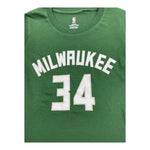 NBA t-shirt girocollo tinta unita con stampa Verde per Bambino EK2B7NN00B01 VERDE NBA 