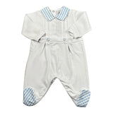 Marlu' Tutina Tinta Unita con Applicazioni per Neonato EC6514 BIANCO MARLU' 