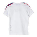 Dsquared2 T-Shirt Girocollo Tnta Unita con Logo per Bambino DQ2176 BIANCO DSQUARED2 