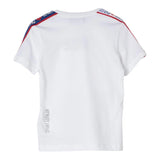 Dsquared2 T-Shirt Girocollo Tnta Unita con Logo per Bambino DQ2176 BIANCO DSQUARED2 