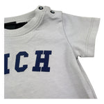 John Richmond Completo 2 Pezzi T-Shirt-Bermuda per Neonato RIP26022CJ GRIGIO/BLU JOHN RICHMOND 