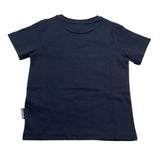 Bikkembergs T-Shirt Girocollo Tinta Unita con Logo per Neonato BK1805 BLU BiKKEMBERGS 