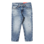Diesel Jeans Tinta Unita con Girovita Regolabile per Bambino J00805X AZZURRO DIESEL 