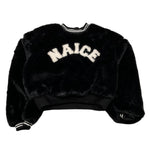 NAICE felpa chiusa girocollo tinta unita  Nero per Bambina 23996 NERO NAICE 