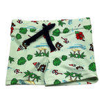 Guess Costume Tinta Unita con Stampe per Neonato I5GZ00MC052 VERDE ACQUA GUESS 
