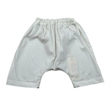 Zero Ampere Pantalone Tinta Unita con Elastico In Vita per Neonato DAVID BIANCO ZERO AMPERE 