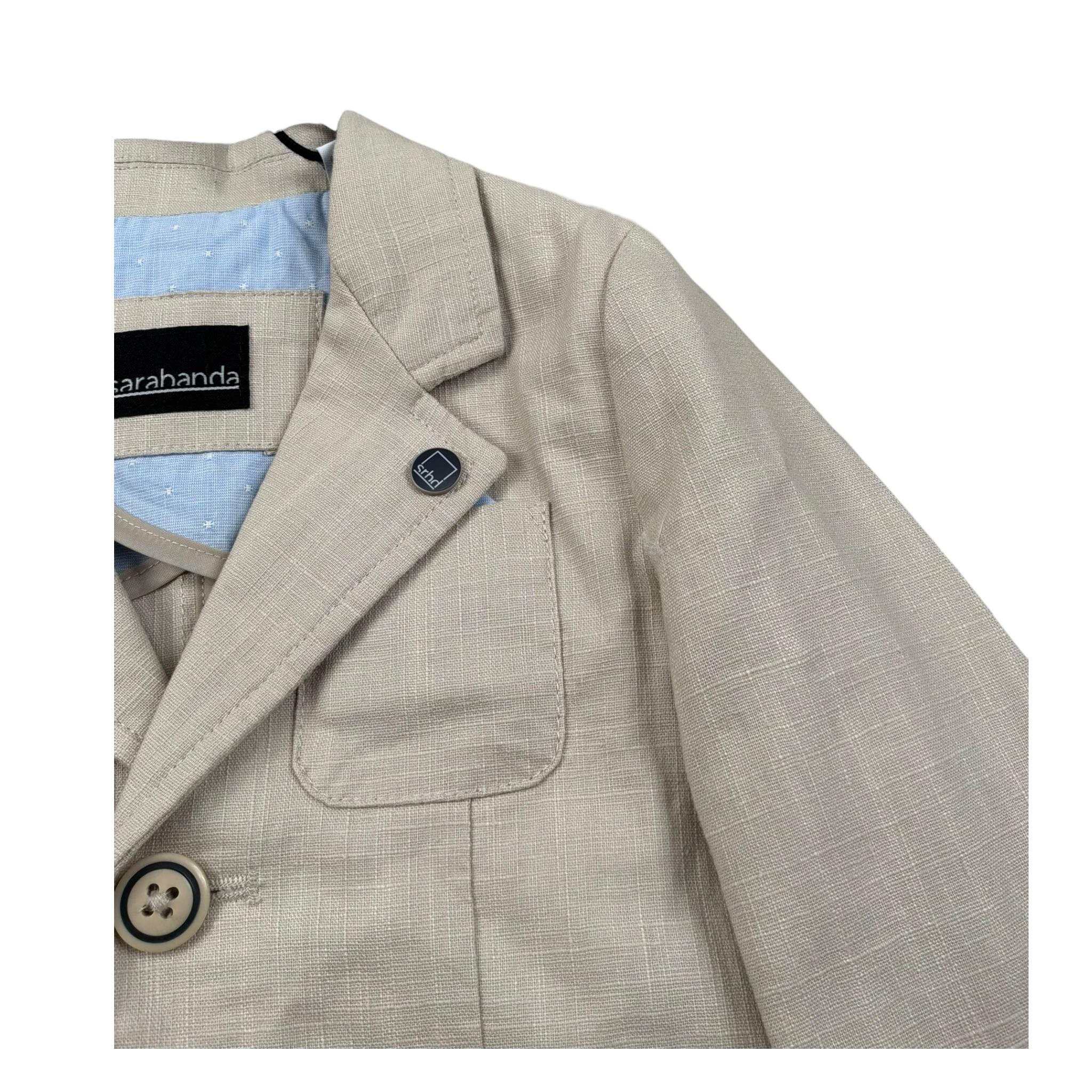 Sarabanda Giacca Tinta Unita con Bottoni per Neonato 02160 BEIGE SARABANDA 